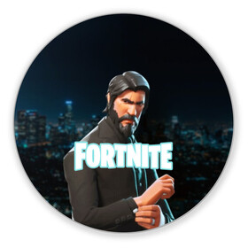 Коврик для мышки круглый с принтом Fortnite The Reaper в городе Новоалтайск, резина и полиэстер | круглая форма, изображение наносится на всю лицевую часть | Тематика изображения на принте: 2019 | armor | armour | cybersport | esport | fortnite | game | john wick | llama | logo | броня | джон уик | игра | киберспорт | лама | симулятор строительства | строительство | фортнайт | черный