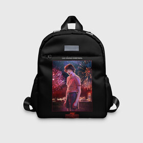 Детский рюкзак 3D с принтом Mike Stranger Things 3 в городе Новоалтайск, 100% полиэстер | лямки с регулируемой длиной, сверху петелька, чтобы рюкзак можно было повесить на вешалку. Основное отделение закрывается на молнию, как и внешний карман. Внутри дополнительный карман. По бокам два дополнительных кармашка | 11 | 3 | dustin | eleven | lucas | mike | netflix | stranger | things | дастин | дела | крайне | лукас | майк | нетфликс | новый | оди | одиннадцать | очень | сезон | события | странные