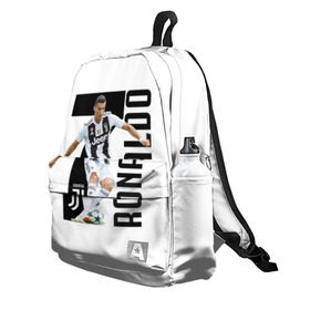 Рюкзак 3D с принтом Ronaldo the best в городе Новоалтайск, 100% полиэстер | лямки с регулируемой длиной, сверху петелька, чтобы рюкзак можно было повесить на вешалку. Основное отделение закрывается на молнию, как и внешний карман. Внутри два дополнительных кармана, один из которых закрывается на молнию. По бокам два дополнительных кармашка | calcio | club | cr7 | cristiano ronaldo | dybala | football | full highlights | goals | highlights | italia | juventus | napoli | roma | serie a | белый | италия | клуб | форма | черный | ювентус