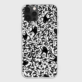 Чехол для iPhone 12 Pro Max с принтом ЪУЪ в городе Новоалтайск, Силикон |  | Тематика изображения на принте: белый | буквы | кот | кошка | мем | паттерн | узор | уъу | черный
