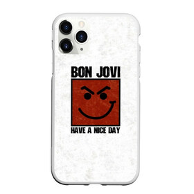 Чехол для iPhone 11 Pro Max матовый с принтом Have a nice day в городе Новоалтайск, Силикон |  | bon jovi | альбом | арена | бон | бон джови | глэм | группа | джови | джон | метал | музыка | надпись | песни | поп | попрок | рок | рокер | смайл | солист | софт | стена | хард | хеви | хевиметал