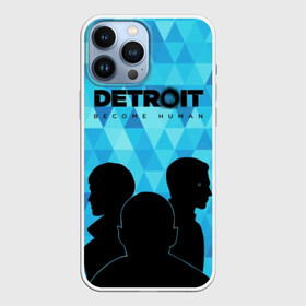 Чехол для iPhone 13 Pro Max с принтом Detroit: Become Human. в городе Новоалтайск,  |  | Тематика изображения на принте: become human | connor | dbh | dbhpk19 | detroit | detroit city | абстракция | анимация | геометрия | детройт | игра | коннор | надпись | силуэт | стать человеком | текстура | треугольник | треугольники