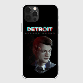 Чехол для iPhone 12 Pro Max Detroit Become Human: в городе Новоалтайск, Силикон | | become human | connor | dbh | dbhpk19 | detroit | detroit city | glitch | абстракция | геометрия | детройт | игра | коннор | надпись | стать человеком | текстура | треугольник | треугольники