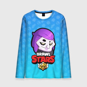 Мужской лонгслив 3D с принтом Mortis - BRAWL STARS в городе Новоалтайск, 100% полиэстер | длинные рукава, круглый вырез горловины, полуприлегающий силуэт | Тематика изображения на принте: brawl | bull | colt | crow | el primo | game | games | leon | moba | mortis | online | penny | poco | shelly | spike | star | stars | wanted | брав | бравл | браво | звезда | звезды | игра | игры | моба | онлайн | старс