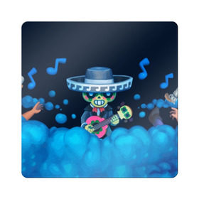 Магнит виниловый Квадрат с принтом Poco - BRAWL STARS в городе Новоалтайск, полимерный материал с магнитным слоем | размер 9*9 см, закругленные углы | brawl | bull | colt | crow | el primo | game | games | leon | moba | online | penny | poco | shelly | spike | star | stars | wanted | брав | бравл | браво | звезда | звезды | игра | игры | лого | моба | онлайн | старс