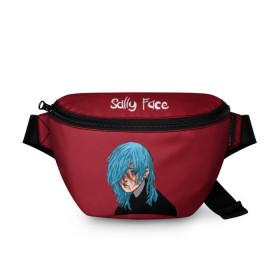 Поясная сумка 3D с принтом Sally Face в городе Новоалтайск, 100% полиэстер | плотная ткань, ремень с регулируемой длиной, внутри несколько карманов для мелочей, основное отделение и карман с обратной стороны сумки застегиваются на молнию | sally face | маска | сали | салли | салли кромсалли | фейс | фишер