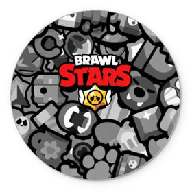 Коврик для мышки круглый с принтом BRAWL STARS в городе Новоалтайск, резина и полиэстер | круглая форма, изображение наносится на всю лицевую часть | brawl | bull | colt | crow | el primo | game | games | leon | moba | online | penny | poco | shelly | spike | star | stars | wanted | брав | бравл | браво | звезда | звезды | игра | игры | лого | моба | онлайн | старс