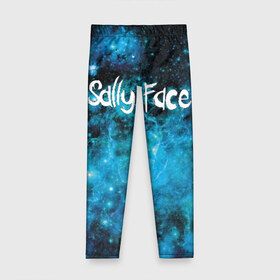 Детские леггинсы 3D с принтом Sally Space в городе Новоалтайск, полиэстер 85%, спандекс 15% | эластичный пояс, зауженный крой | sally face | маска | сали | салли | салли кромсалли | фейс | фишер