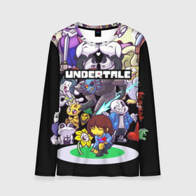 Мужской лонгслив 3D с принтом UNDERTALE в городе Новоалтайск, 100% полиэстер | длинные рукава, круглый вырез горловины, полуприлегающий силуэт | annoying | asriel | chara | dog | frisk | game | games | papyrus | sans | tale | under | undertale | азриэль | андертейл | игра | игры | надоедливая | надоедливые | папирус | санс | собака | собаки | фриск | чара
