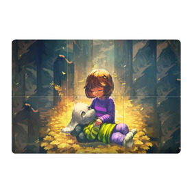 Магнитный плакат 3Х2 с принтом Фриск и Азриэль - UNDERTALE в городе Новоалтайск, Полимерный материал с магнитным слоем | 6 деталей размером 9*9 см | annoying | asriel | chara | dog | frisk | game | games | papyrus | sans | tale | under | undertale | азриэль | андертейл | игра | игры | надоедливая | надоедливые | папирус | санс | собака | собаки | фриск | чара