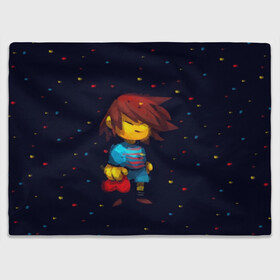 Плед 3D с принтом Фриск - UNDERTALE в городе Новоалтайск, 100% полиэстер | закругленные углы, все края обработаны. Ткань не мнется и не растягивается | annoying | asriel | chara | dog | frisk | game | games | papyrus | sans | tale | under | undertale | азриэль | андертейл | игра | игры | надоедливая | надоедливые | папирус | санс | собака | собаки | фриск | чара