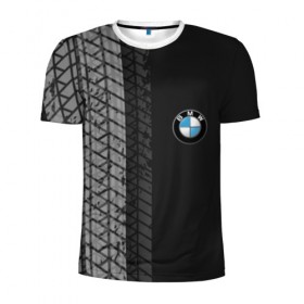 Мужская футболка 3D спортивная с принтом BMW в городе Новоалтайск, 100% полиэстер с улучшенными характеристиками | приталенный силуэт, круглая горловина, широкие плечи, сужается к линии бедра | bmw | авто | автомобиль | бмв | лого | логотип | машина | надпись | текстура