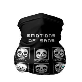 Бандана-труба 3D с принтом Emotions of sans в городе Новоалтайск, 100% полиэстер, ткань с особыми свойствами — Activecool | плотность 150‒180 г/м2; хорошо тянется, но сохраняет форму | alphys | animation | asriel | comic dub | comic dubs | deltarune | gaming | toriel | undertale | андертеил | история | подземная | фриск | чай тв | чара