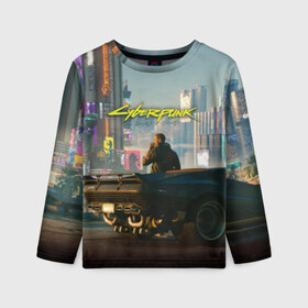 Детский лонгслив 3D с принтом CYBERPUNK 2077 в городе Новоалтайск, 100% полиэстер | длинные рукава, круглый вырез горловины, полуприлегающий силуэт
 | 2019 | cd project red | cyberpunk 2077 | future | hack | night city | samurai | sci fi | андроиды | безумие | будущее | киберпанк 2077 | логотип | роботы | самураи | фантастика | цифры