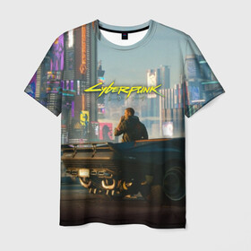 Мужская футболка 3D с принтом CYBERPUNK 2077 в городе Новоалтайск, 100% полиэфир | прямой крой, круглый вырез горловины, длина до линии бедер | 2019 | cd project red | cyberpunk 2077 | future | hack | night city | samurai | sci fi | андроиды | безумие | будущее | киберпанк 2077 | логотип | роботы | самураи | фантастика | цифры