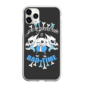 Чехол для iPhone 11 Pro матовый с принтом BAD TIME в городе Новоалтайск, Силикон |  | animation | chara | comic | dub | flowey | frisk | megalovania | papyrus | sans | undertale comic dub | андертейл | папирус | подземная | санс | сказка
