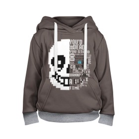 Детская толстовка 3D с принтом Undertale в городе Новоалтайск, 100% полиэстер | двухслойный капюшон со шнурком для регулировки, мягкие манжеты на рукавах и по низу толстовки, спереди карман-кенгуру с мягким внутренним слоем | alphys | animation | asriel | comic dub | comic dubs | deltarune | gaming | toriel | undertale | андертеил | история | подземная | фриск | чай тв | чара