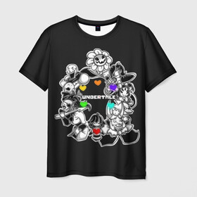Мужская футболка 3D с принтом Undertale  в городе Новоалтайск, 100% полиэфир | прямой крой, круглый вырез горловины, длина до линии бедер | animation | chara | comic | dub | flowey | frisk | megalovania | papyrus | sans | undertale comic dub | андертейл | папирус | подземная | санс | сказка
