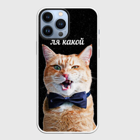 Чехол для iPhone 13 Pro Max с принтом Ля Какой в городе Новоалтайск,  |  | Тематика изображения на принте: кот | котик | котики | ля какой | надпись