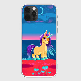 Чехол для iPhone 12 Pro Max с принтом Милый единорог в городе Новоалтайск, Силикон |  | pony | грива | девочка | единорог | конь | копыта | красивая | лошадка | лошадь | милая | пони | природа закат | радуга
