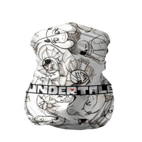 Бандана-труба 3D с принтом UNDERTALE в городе Новоалтайск, 100% полиэстер, ткань с особыми свойствами — Activecool | плотность 150‒180 г/м2; хорошо тянется, но сохраняет форму | frisk | game | good jokes | sans | undertale | андертал | андертейл | асгор | дримур | дримурр | игра | игры | кости | логотип | надпись | папирус | паттерн | подземелье | санс | сердечко | сердце | стрим | ториэль | ужас
