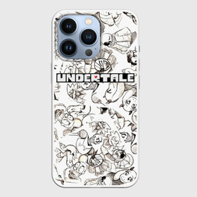 Чехол для iPhone 13 Pro с принтом UNDERTALE в городе Новоалтайск,  |  | Тематика изображения на принте: frisk | game | good jokes | sans | undertale | андертал | андертейл | асгор | дримур | дримурр | игра | игры | кости | логотип | надпись | папирус | паттерн | подземелье | санс | сердечко | сердце | стрим | ториэль | ужас