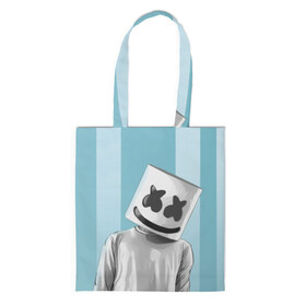 Сумка 3D повседневная с принтом Marshmello в городе Новоалтайск, 100% полиэстер | Плотность: 200 г/м2; Размер: 34×35 см; Высота лямок: 30 см | fortnite | joytime | marshmallow | marshmello | маршмелло | маршмеллоу | фортнайт