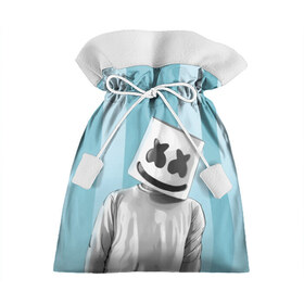 Подарочный 3D мешок с принтом Marshmello в городе Новоалтайск, 100% полиэстер | Размер: 29*39 см | fortnite | joytime | marshmallow | marshmello | маршмелло | маршмеллоу | фортнайт