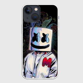 Чехол для iPhone 13 mini с принтом M в городе Новоалтайск,  |  | fortnite | joytime | marshmallow | marshmello | маршмелло | маршмеллоу | фортнайт