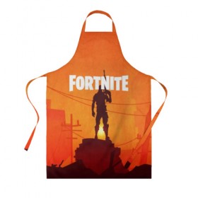 Фартук 3D с принтом Fortnite. в городе Новоалтайск, 100% полиэстер | общий размер — 65 х 85 см, ширина нагрудника — 26 см, горловина — 53 см, длина завязок — 54 см, общий обхват в поясе — 173 см. Принт на завязках и на горловине наносится с двух сторон, на основной части фартука — только с внешней стороны | 3d | fortnite | абстракция | дизайн | закат | игра | искусство | минимализм | надпись | оружие | природа | силуэт | текстура