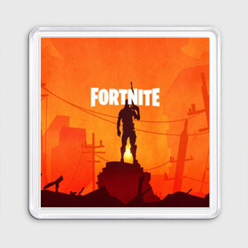 Магнит 55*55 с принтом Fortnite. в городе Новоалтайск, Пластик | Размер: 65*65 мм; Размер печати: 55*55 мм | 3d | fortnite | абстракция | дизайн | закат | игра | искусство | минимализм | надпись | оружие | природа | силуэт | текстура