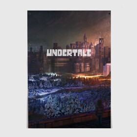 Постер с принтом UNDERTALE  в городе Новоалтайск, 100% бумага
 | бумага, плотность 150 мг. Матовая, но за счет высокого коэффициента гладкости имеет небольшой блеск и дает на свету блики, но в отличии от глянцевой бумаги не покрыта лаком | game | undertale | азриэль дримурр | альфис | андайн | андертейл | асгор дримурр | добро | дьявол | зло | игра | игры | кости | меттатон | папирус | санс | стрела | ториэль | трезубец | фриск | чара | черный