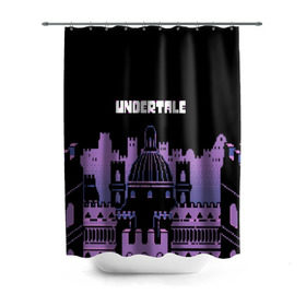 Штора 3D для ванной с принтом UNDERTALE в городе Новоалтайск, 100% полиэстер | плотность материала — 100 г/м2. Стандартный размер — 146 см х 180 см. По верхнему краю — пластиковые люверсы для креплений. В комплекте 10 пластиковых колец | game | undertale | азриэль дримурр | альфис | андайн | андертейл | асгор дримурр | добро | дьявол | зло | игра | игры | кости | меттатон | папирус | санс | стрела | ториэль | трезубец | фриск | чара | черный