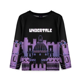 Детский лонгслив 3D с принтом UNDERTALE в городе Новоалтайск, 100% полиэстер | длинные рукава, круглый вырез горловины, полуприлегающий силуэт
 | game | undertale | азриэль дримурр | альфис | андайн | андертейл | асгор дримурр | добро | дьявол | зло | игра | игры | кости | меттатон | папирус | санс | стрела | ториэль | трезубец | фриск | чара | черный