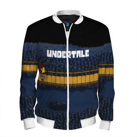 Мужской бомбер 3D с принтом Undertale Pixel Game в городе Новоалтайск, 100% полиэстер | застегивается на молнию, по бокам два кармана без застежек, по низу бомбера и на воротнике - эластичная резинка | game | undertale | азриэль дримурр | альфис | андайн | андертейл | асгор дримурр | добро | дьявол | зло | игра | игры | кости | меттатон | папирус | санс | стрела | ториэль | трезубец | фриск | чара | черный