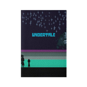 Обложка для паспорта матовая кожа с принтом UNDERTALE GAME в городе Новоалтайск, натуральная матовая кожа | размер 19,3 х 13,7 см; прозрачные пластиковые крепления | game | undertale | азриэль дримурр | альфис | андайн | андертейл | асгор дримурр | добро | дьявол | зло | игра | игры | кости | меттатон | папирус | санс | стрела | ториэль | трезубец | фриск | чара | черный