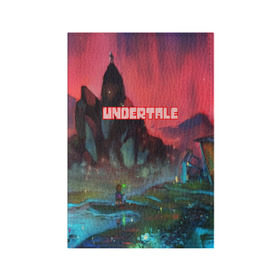 Обложка для паспорта матовая кожа с принтом Undertale в городе Новоалтайск, натуральная матовая кожа | размер 19,3 х 13,7 см; прозрачные пластиковые крепления | game | undertale | азриэль дримурр | альфис | андайн | андертейл | асгор дримурр | добро | дьявол | зло | игра | игры | кости | меттатон | папирус | санс | стрела | ториэль | трезубец | фриск | чара | черный