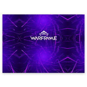 Поздравительная открытка с принтом Warframe в городе Новоалтайск, 100% бумага | плотность бумаги 280 г/м2, матовая, на обратной стороне линовка и место для марки
 | warframe | warframe fortuna | warframe market | warframe лотос | warframe прайм | warframe сталкер | варфрейм