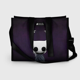 Сумка-шоппер 3D с принтом Hollow Knight в городе Новоалтайск, 100% полиэстер | застегивается на металлическую кнопку; внутренний карман застегивается на молнию. Стенки укреплены специальным мягким материалом, чтобы защитить содержимое от несильных ударов
 | hollow knight | детская | для детей | игра | компьютерная игра | королевство | рыцарь | темный рыцарь | холлов кнайт | экшен