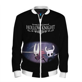 Мужской бомбер 3D с принтом Hollow Knight. в городе Новоалтайск, 100% полиэстер | застегивается на молнию, по бокам два кармана без застежек, по низу бомбера и на воротнике - эластичная резинка | Тематика изображения на принте: 3d | hollow knight | игра | полый рыцарь | холлоу найт