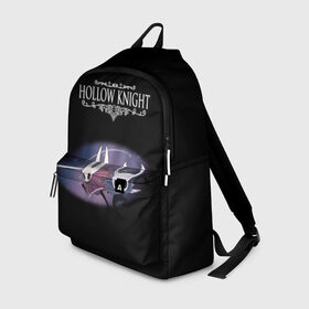 Рюкзак 3D с принтом Hollow Knight. в городе Новоалтайск, 100% полиэстер | лямки с регулируемой длиной, сверху петелька, чтобы рюкзак можно было повесить на вешалку. Основное отделение закрывается на молнию, как и внешний карман. Внутри два дополнительных кармана, один из которых закрывается на молнию. По бокам два дополнительных кармашка | 3d | hollow knight | игра | полый рыцарь | холлоу найт