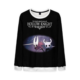 Мужской свитшот 3D с принтом Hollow Knight. в городе Новоалтайск, 100% полиэстер с мягким внутренним слоем | круглый вырез горловины, мягкая резинка на манжетах и поясе, свободная посадка по фигуре | Тематика изображения на принте: 3d | hollow knight | игра | полый рыцарь | холлоу найт