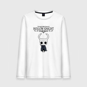 Мужской лонгслив хлопок с принтом HOLLOW KNIGHT в городе Новоалтайск, 100% хлопок |  | game | gamer | hollow knight | logo | team cherry | игры | логотип | первонаж | рыцарь