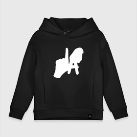 Детское худи Oversize хлопок с принтом Los Angeles Hand Sign в городе Новоалтайск, френч-терри — 70% хлопок, 30% полиэстер. Мягкий теплый начес внутри —100% хлопок | боковые карманы, эластичные манжеты и нижняя кромка, капюшон на магнитной кнопке | la | америка | знак | калифорния | ладонь | лос анджелес | мечта | нью йорк | океан | руки | сша