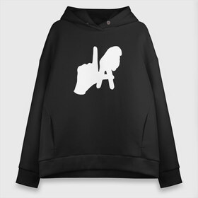 Женское худи Oversize хлопок с принтом Los Angeles Hand Sign в городе Новоалтайск, френч-терри — 70% хлопок, 30% полиэстер. Мягкий теплый начес внутри —100% хлопок | боковые карманы, эластичные манжеты и нижняя кромка, капюшон на магнитной кнопке | la | америка | знак | калифорния | ладонь | лос анджелес | мечта | нью йорк | океан | руки | сша