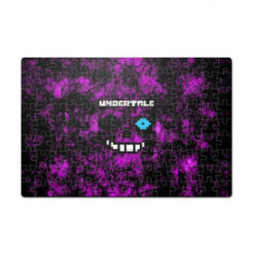 Пазл магнитный 126 элементов с принтом Undertale Sans. в городе Новоалтайск, полимерный материал с магнитным слоем | 126 деталей, размер изделия —  180*270 мм | 3d | pixel | sans | undertale | абстракция | андертейл | без глаз | игра | надпись | пиксель | пикселя | подземная история | текстура