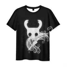 Мужская футболка 3D с принтом Hollow Knight в городе Новоалтайск, 100% полиэфир | прямой крой, круглый вырез горловины, длина до линии бедер | Тематика изображения на принте: hollow knight | детская | для детей | игра | компьютерная игра | королевство | рыцарь | темный рыцарь | холлов кнайт | экшен