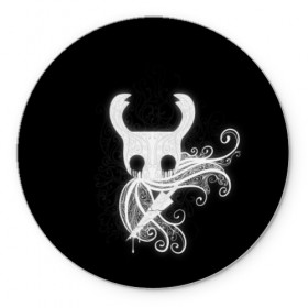 Коврик для мышки круглый с принтом Hollow Knight в городе Новоалтайск, резина и полиэстер | круглая форма, изображение наносится на всю лицевую часть | hollow knight | детская | для детей | игра | компьютерная игра | королевство | рыцарь | темный рыцарь | холлов кнайт | экшен