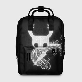 Женский рюкзак 3D с принтом Hollow Knight в городе Новоалтайск, 100% полиэстер | лямки с регулируемой длиной, сверху ручки, чтобы рюкзак нести как сумку. Основное отделение закрывается на молнию, как и внешний карман. Внутри два дополнительных кармана, один из которых закрывается на молнию. По бокам два дополнительных кармашка, куда поместится маленькая бутылочка
 | hollow knight | детская | для детей | игра | компьютерная игра | королевство | рыцарь | темный рыцарь | холлов кнайт | экшен