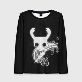 Женский лонгслив 3D с принтом Hollow Knight в городе Новоалтайск, 100% полиэстер | длинные рукава, круглый вырез горловины, полуприлегающий силуэт | hollow knight | детская | для детей | игра | компьютерная игра | королевство | рыцарь | темный рыцарь | холлов кнайт | экшен